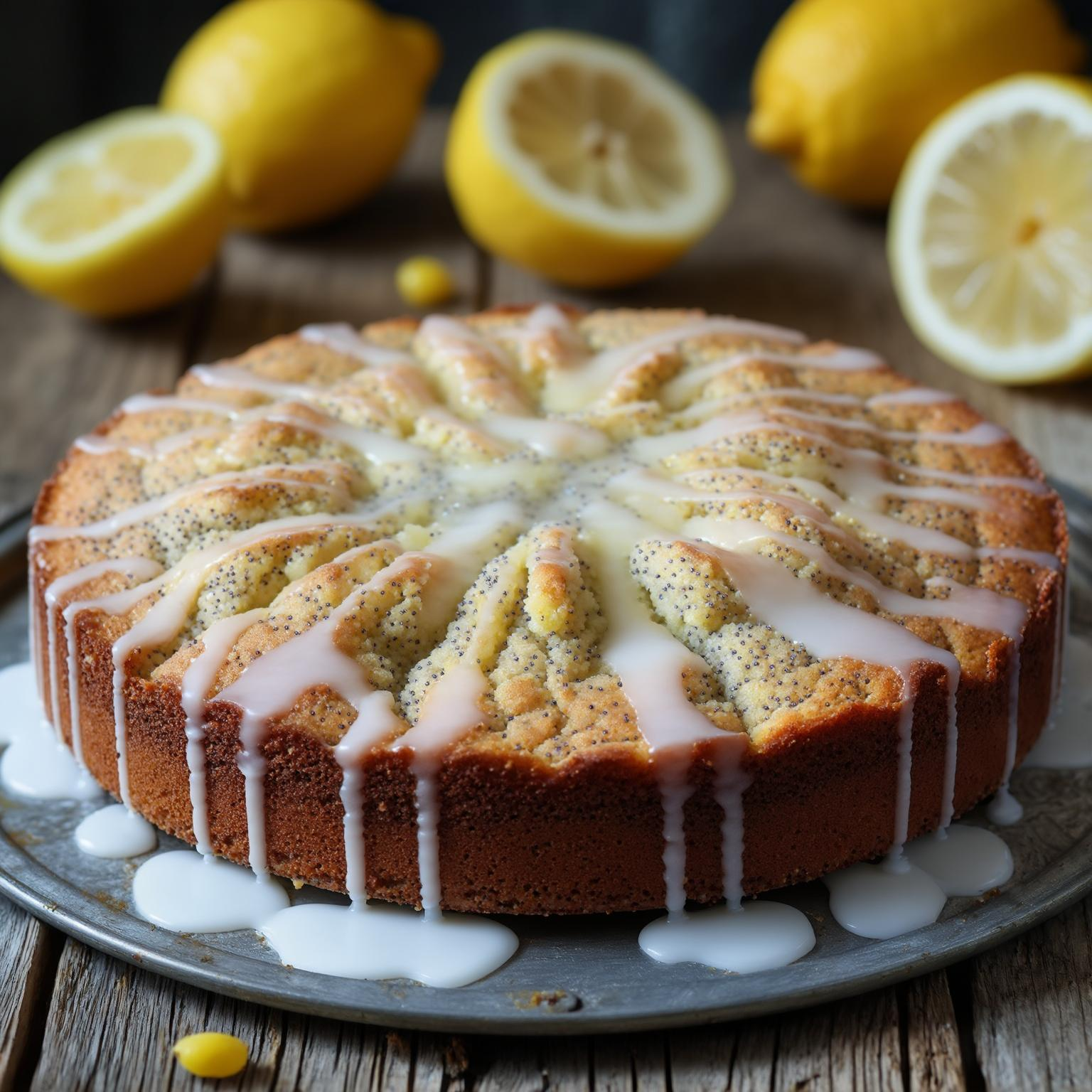 Lemon Dump Cake with Poppy Seeds Lemon Dump Cake with Poppy Seeds