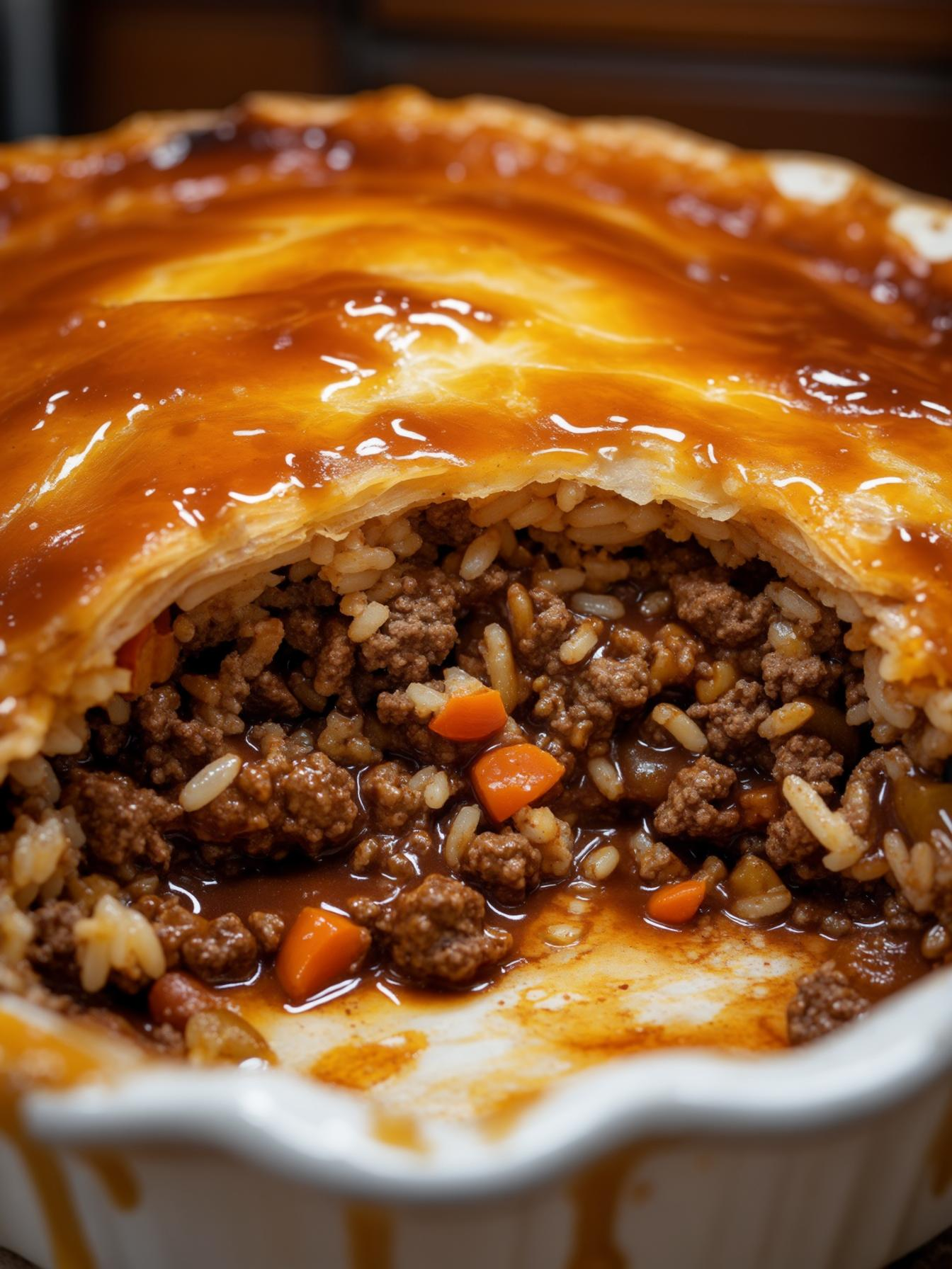 ground-beef-rice-pie-featured0 Browning ground beef and onions
