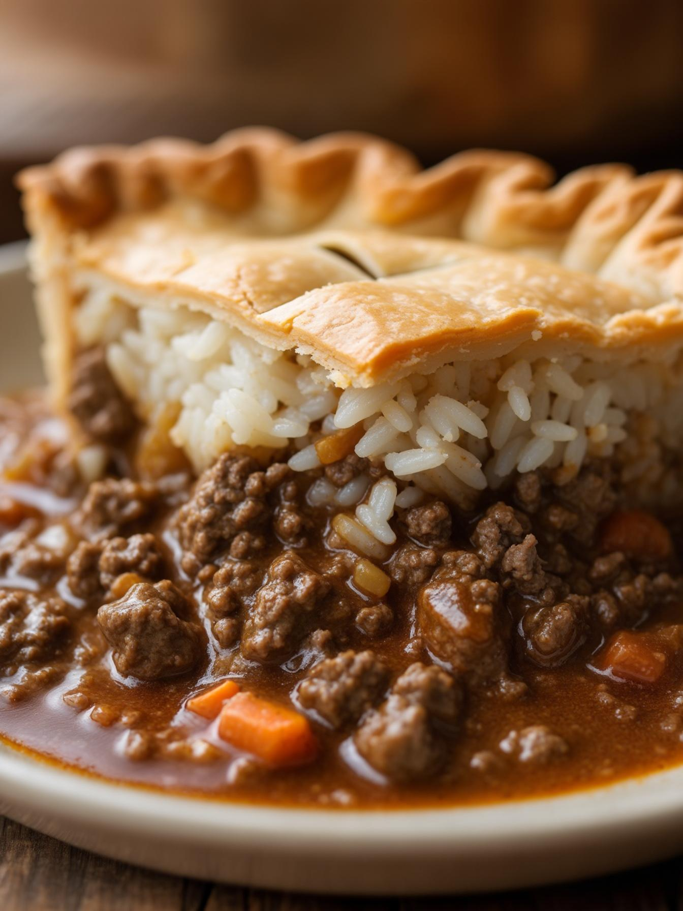 ground-beef-rice-pie-featured2 Layering rice filling